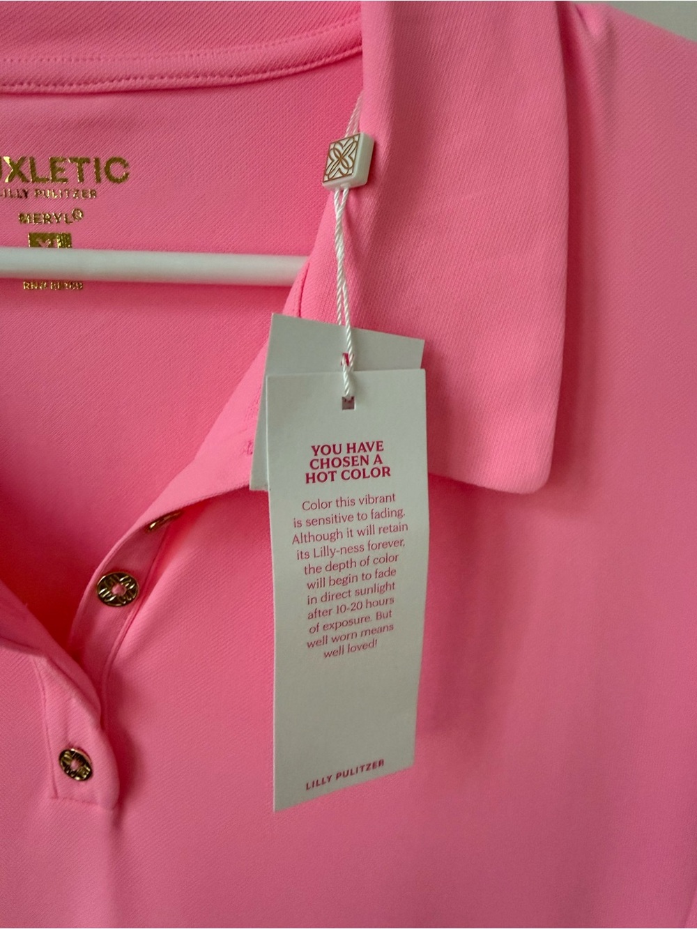 NWT Lilly Pulitzer UPF 50+ Luxletic Frida Scallop Polo Golf Dress in Rousseau Pi - Picture 11 of 11